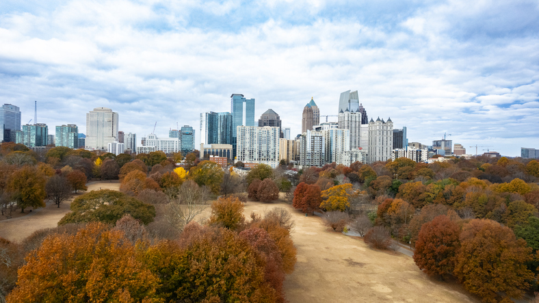 autumn colors in the city