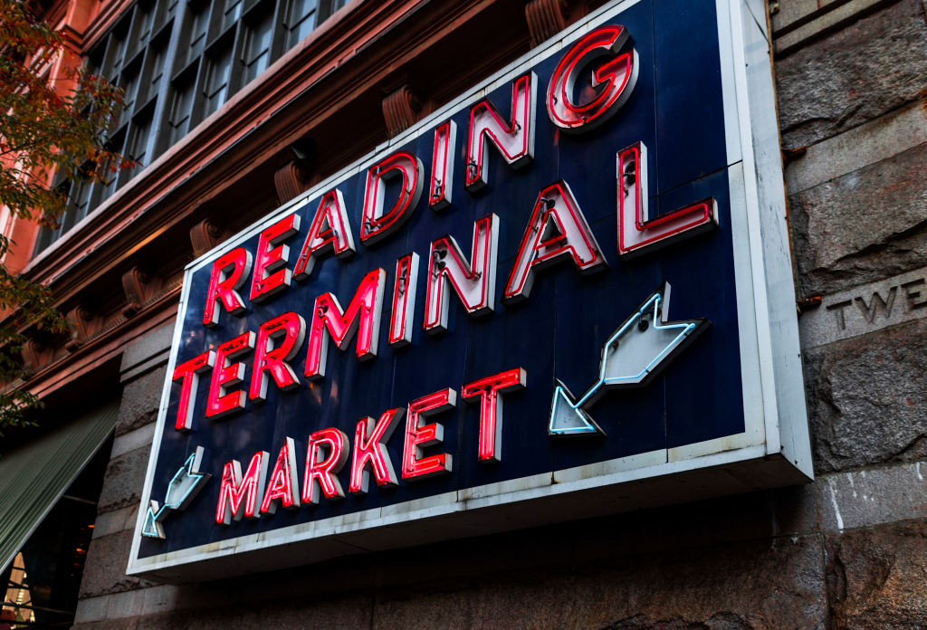 Reading Terminal Market sign...