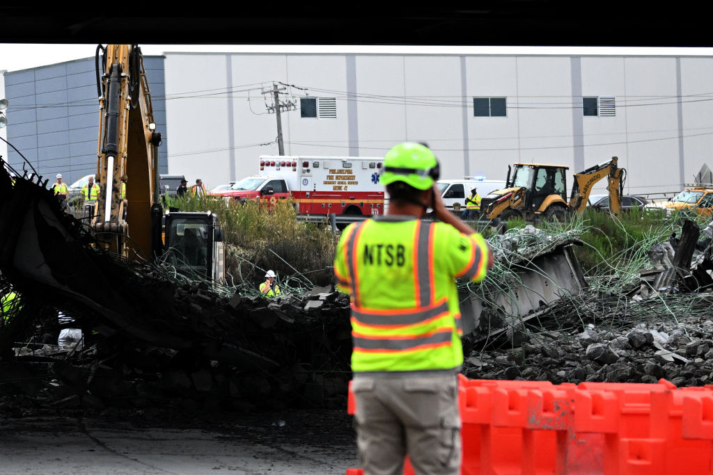 Section Of I-95 In Philadelphia Collapses After Tanker Fire