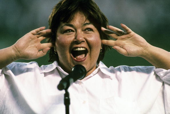 Roseanne Barr sings Star-Spangled Banner