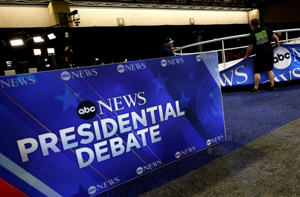 Philadelphia's Constitution Center Prepares To Host Presidential Debate Between Trump And VP Harris