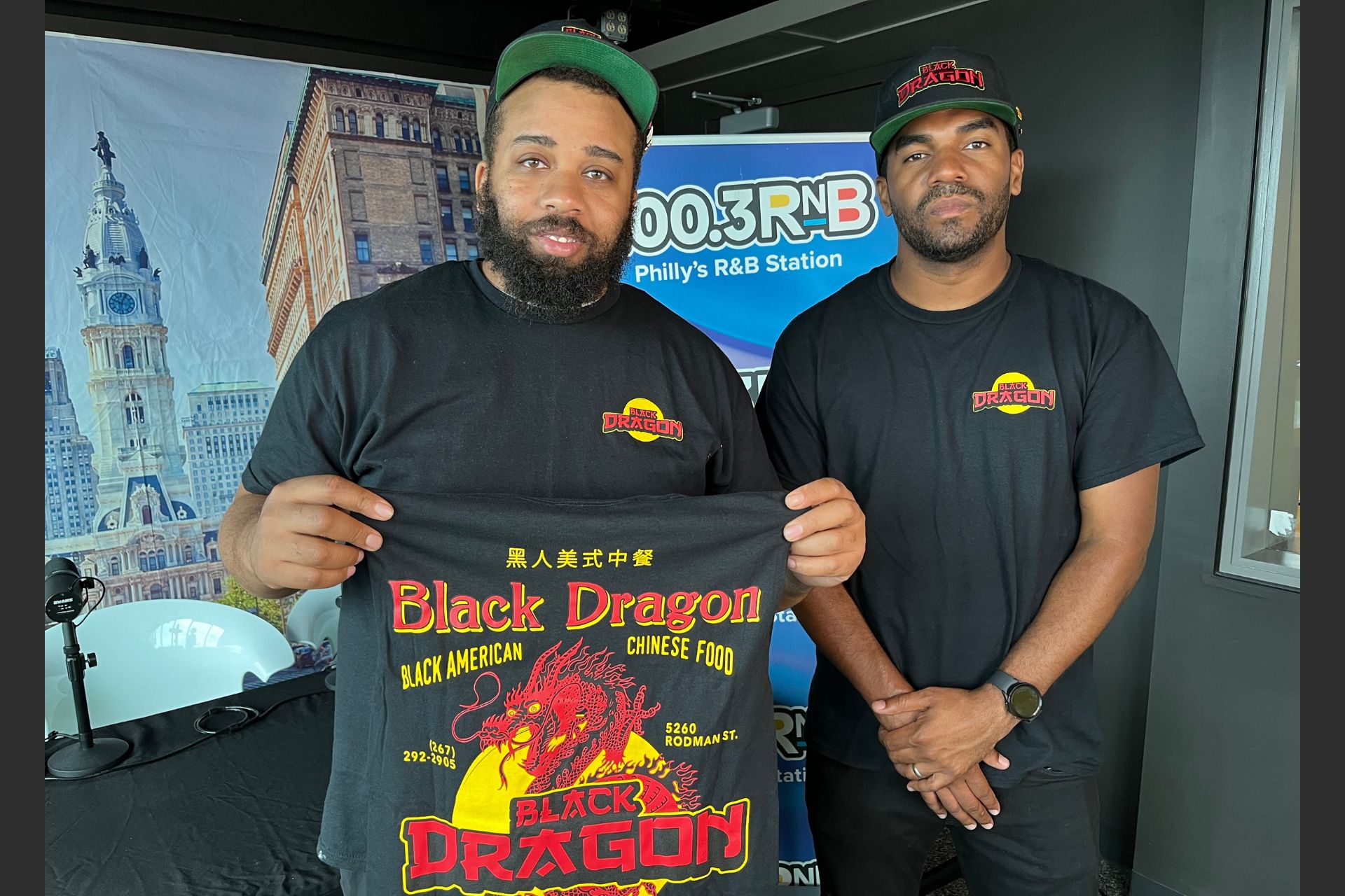 Drew and Kurt from Black Dragon Takeout at 100.3 RNB Philly!