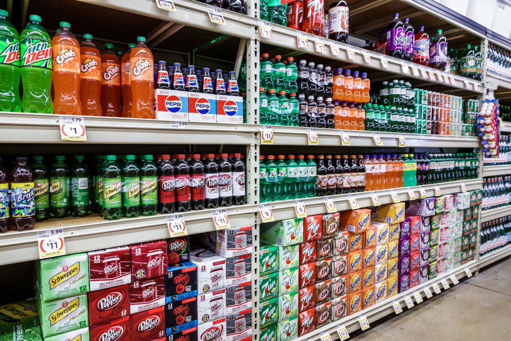 Miami, Winn-Dixie, Stocked soda aisle