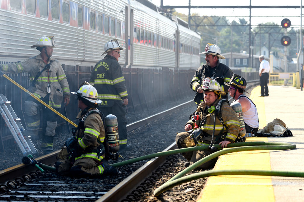 SEPTA Regional Rail Fire, Glenside, PA