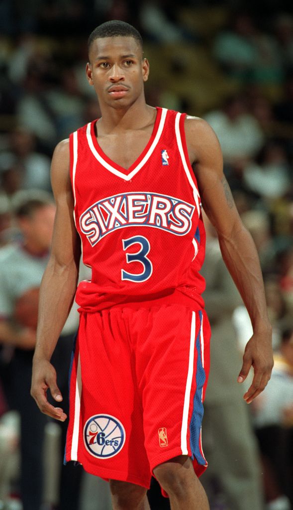 Philadelphia 76ers rookie guard Allen Iverson.