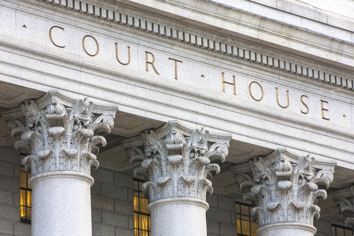 Courthouse facade.